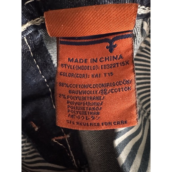 Rock Revival Jeans Womens Size 29 Dark Wash Straight Leg Embellished Rhinestone - Picture 12 of 16